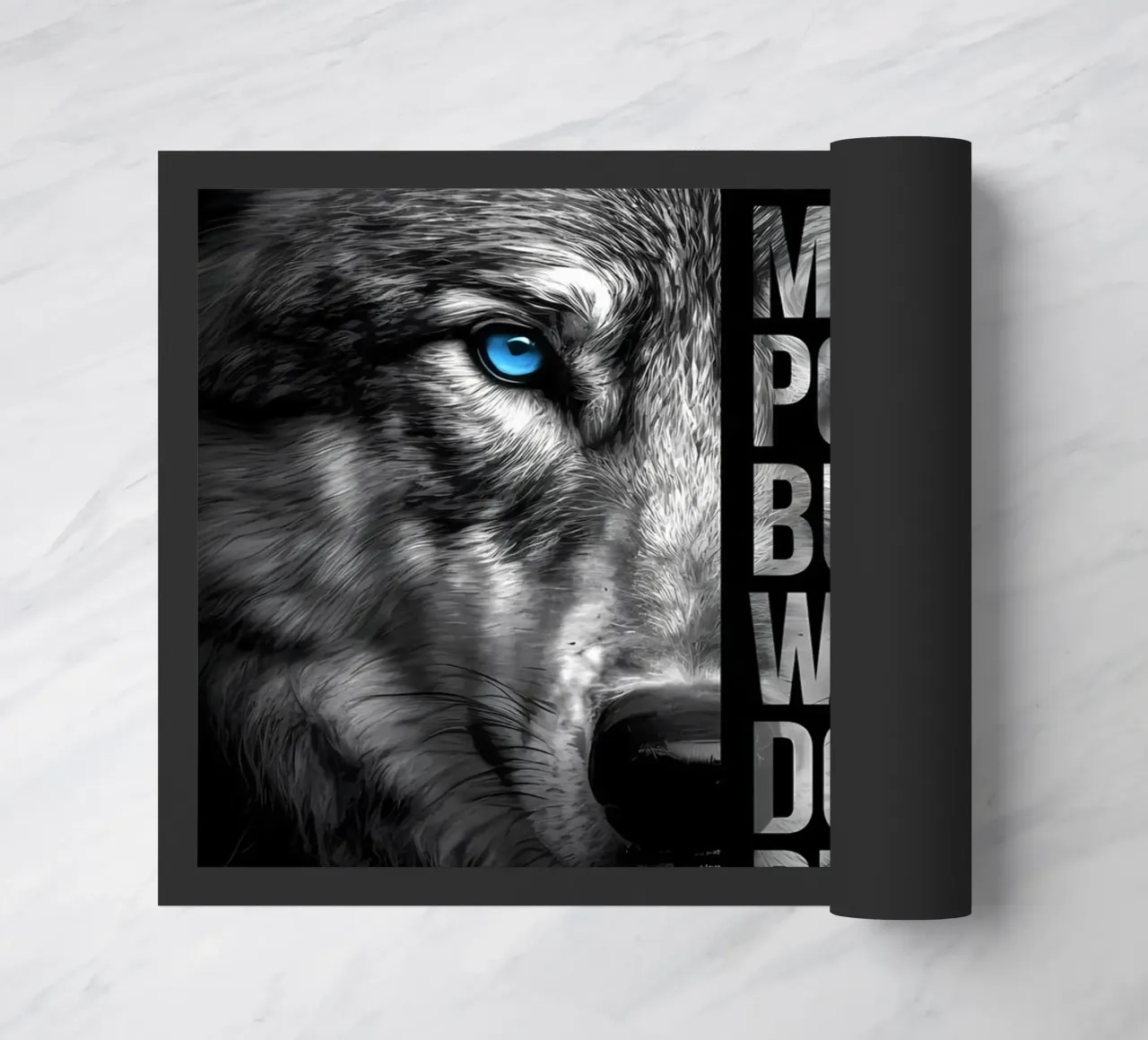 Wolf Dier deurmat van Pierre Walton