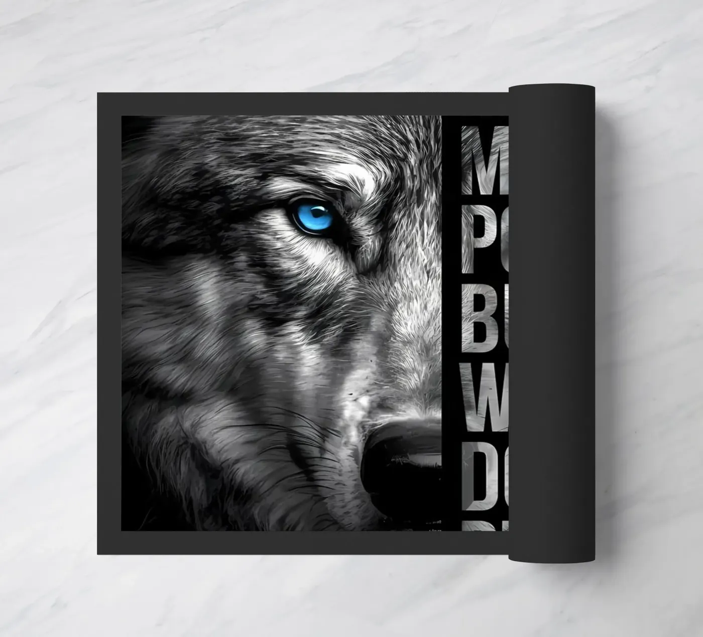 Wolf Tier Fußmatte von Pierre Walton