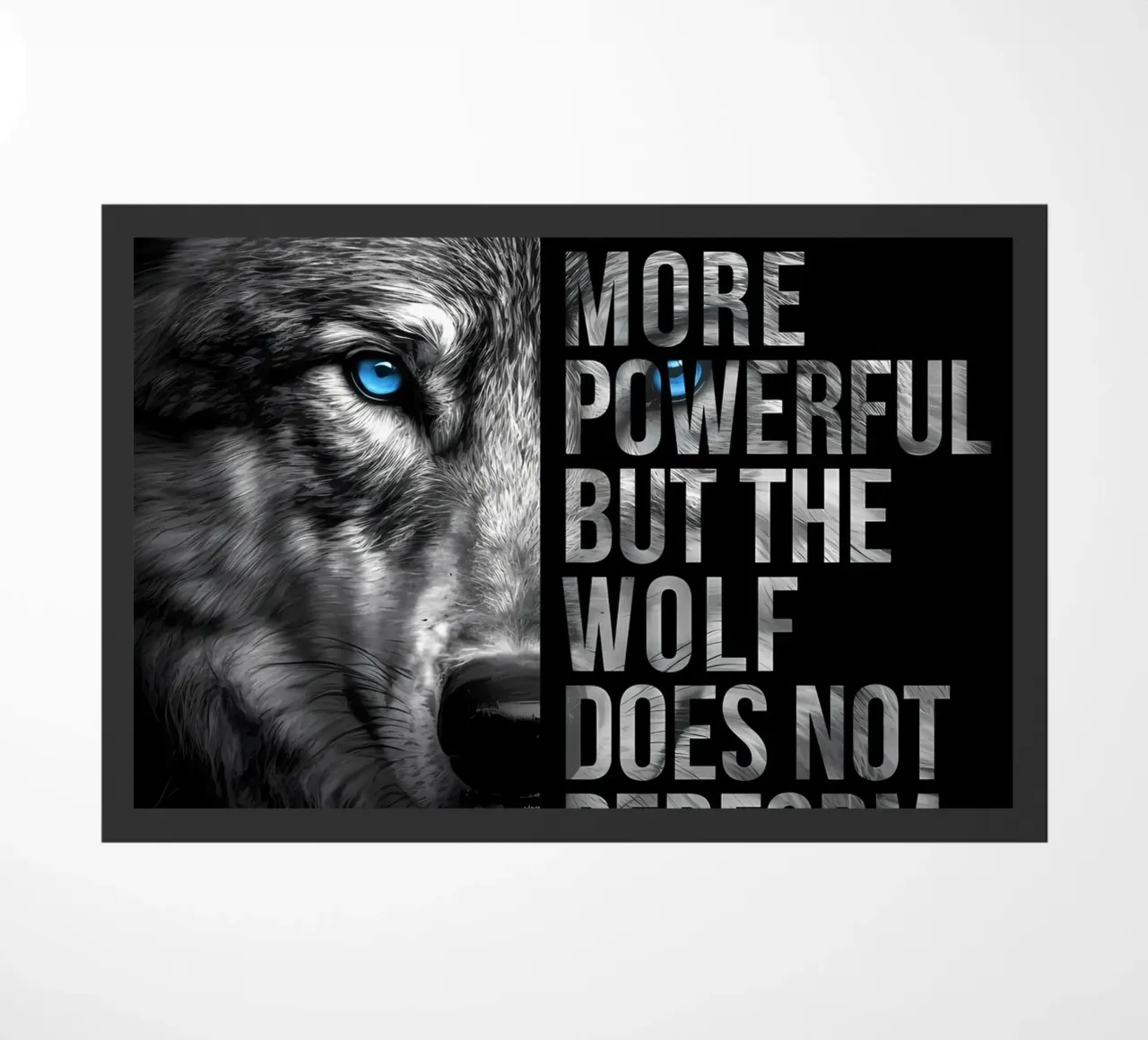 Wolf Dier deurmat van Pierre Walton