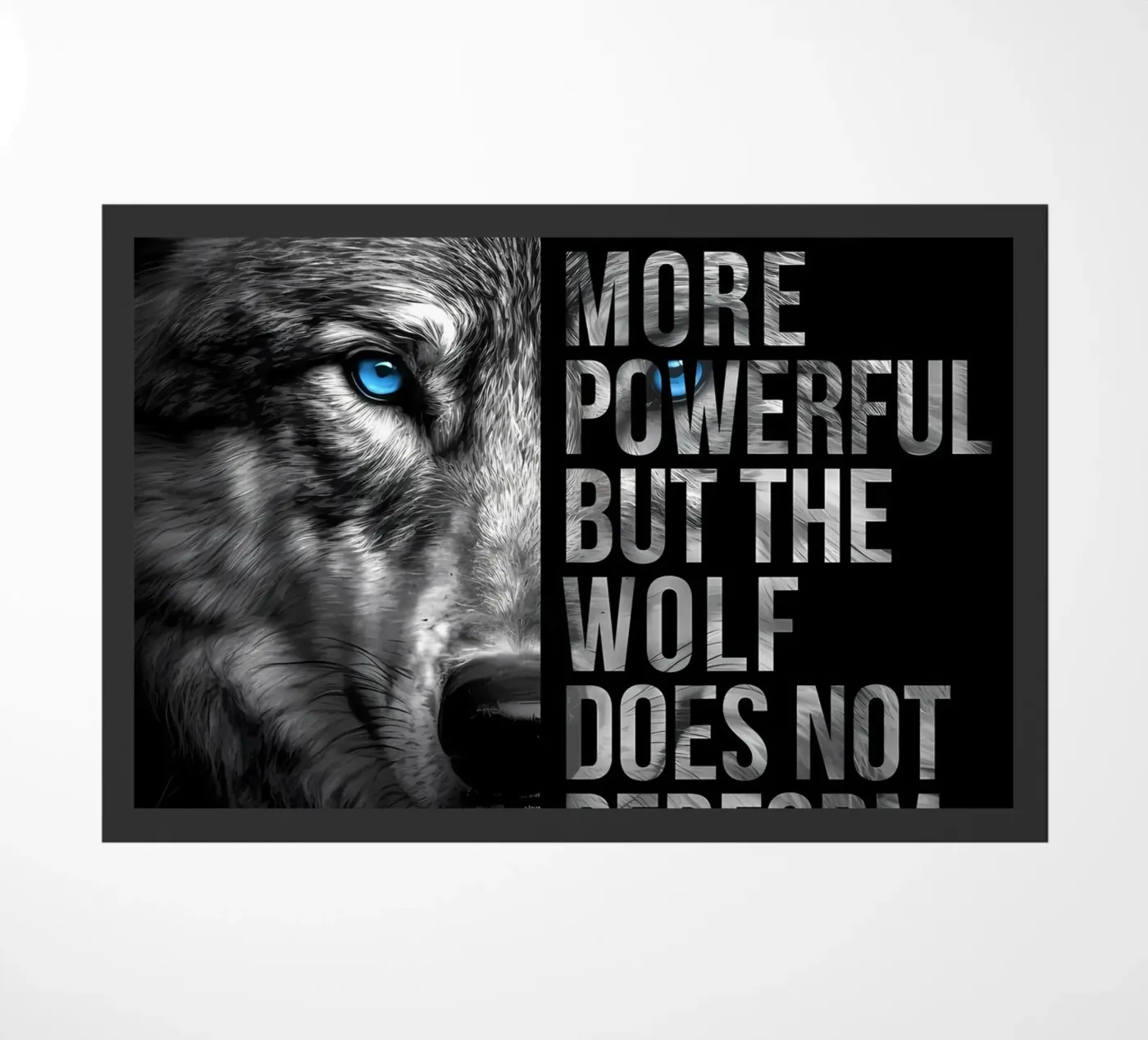 Wolf Tier Fußmatte von Pierre Walton