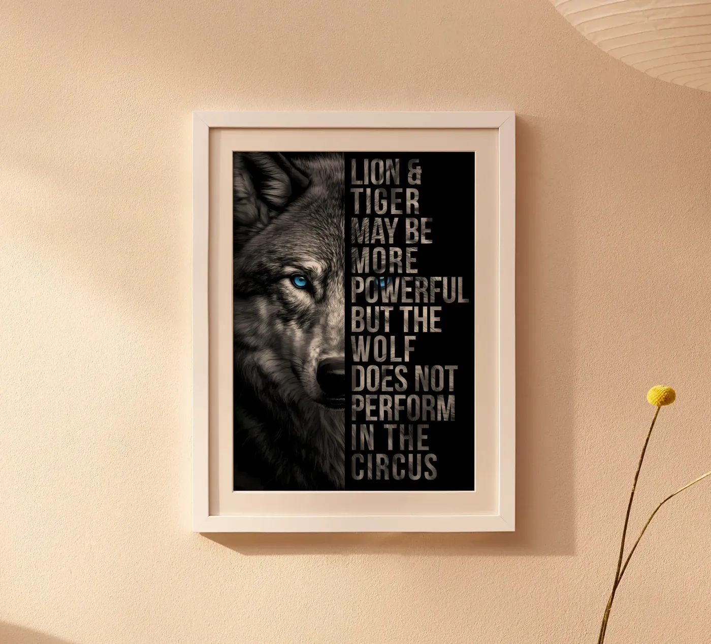 Wolf Dier poster van Pierre Walton