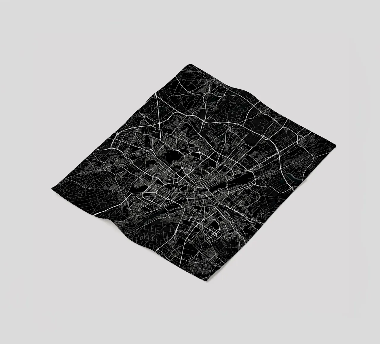 Mappa della città di Monaco di Baviera scura coperta in pile da Christopher Adams