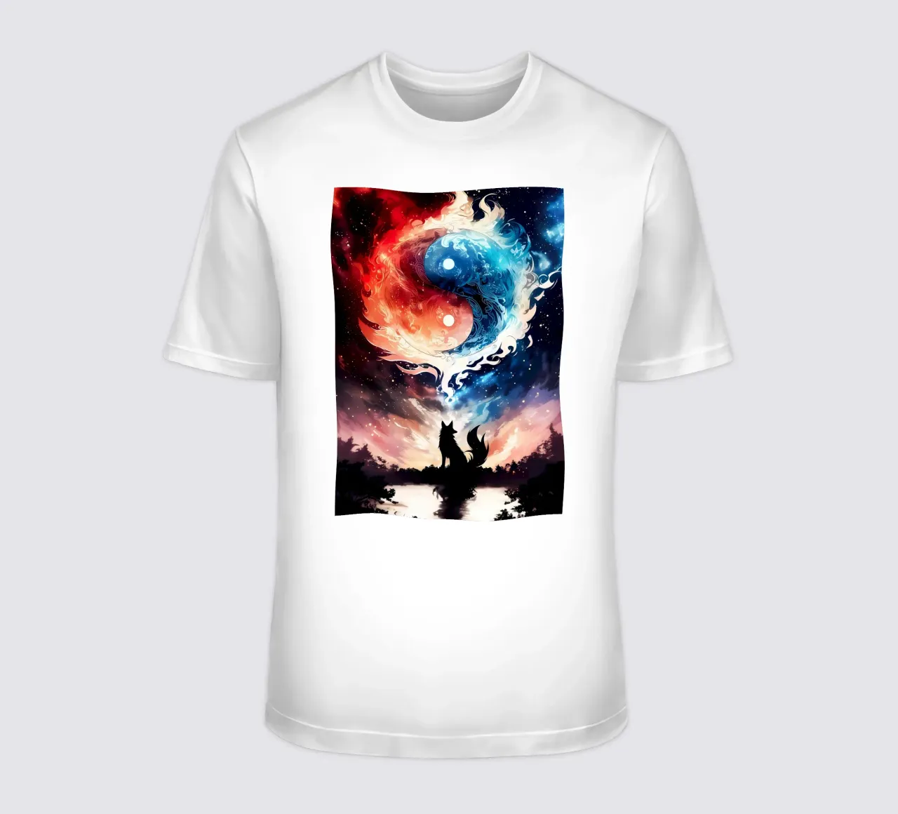 Animale lupo t-shirt da Pierre Walton