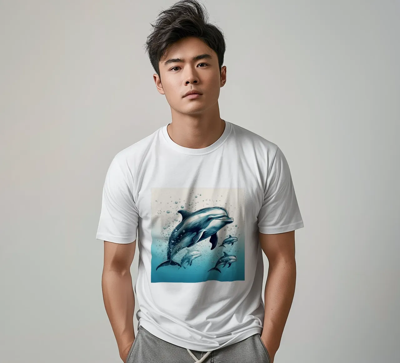 La banda dei delfini retrò t-shirt da Funny Animals