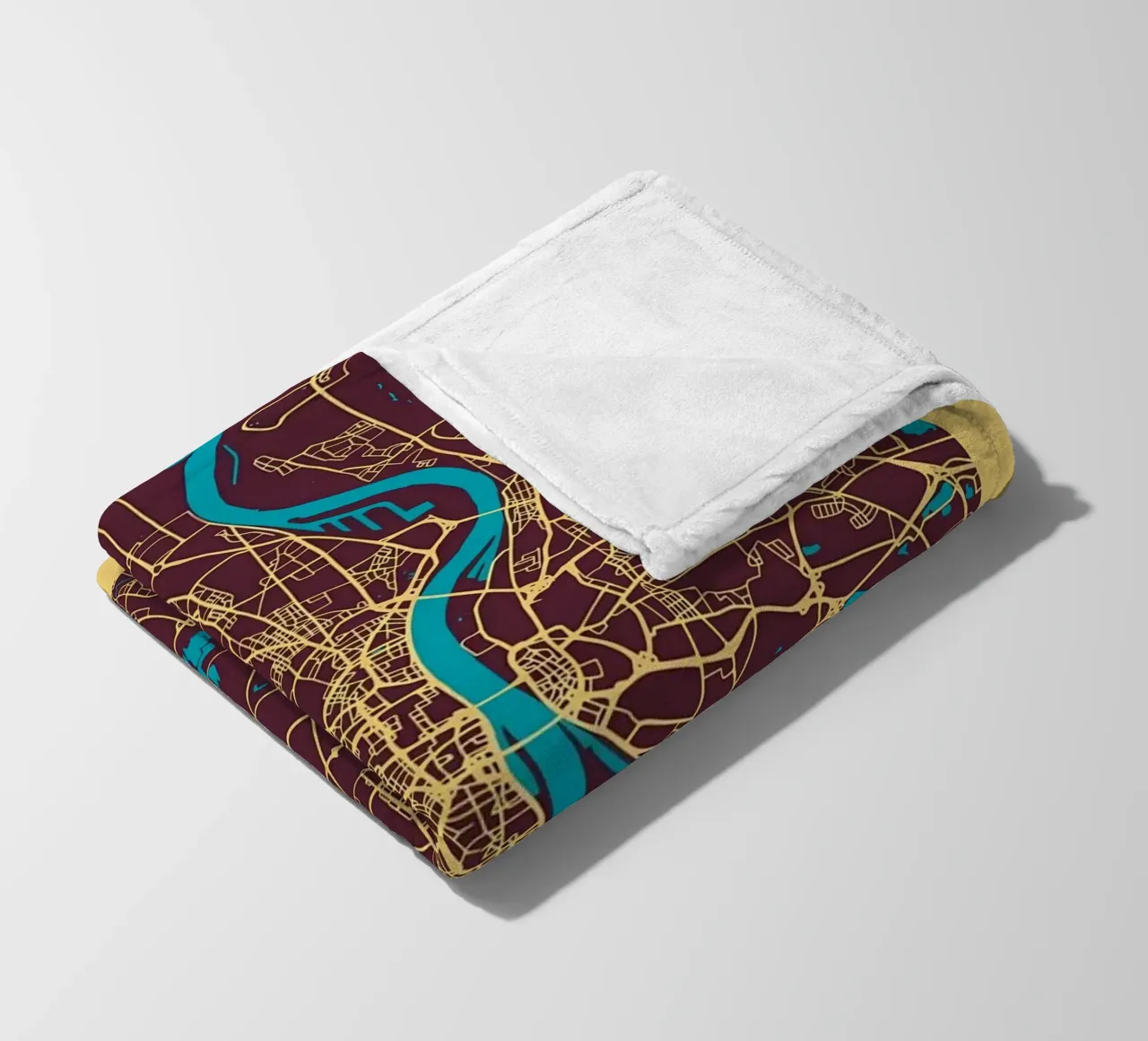 Koln Cologne fleece blanket by Christopher Adams