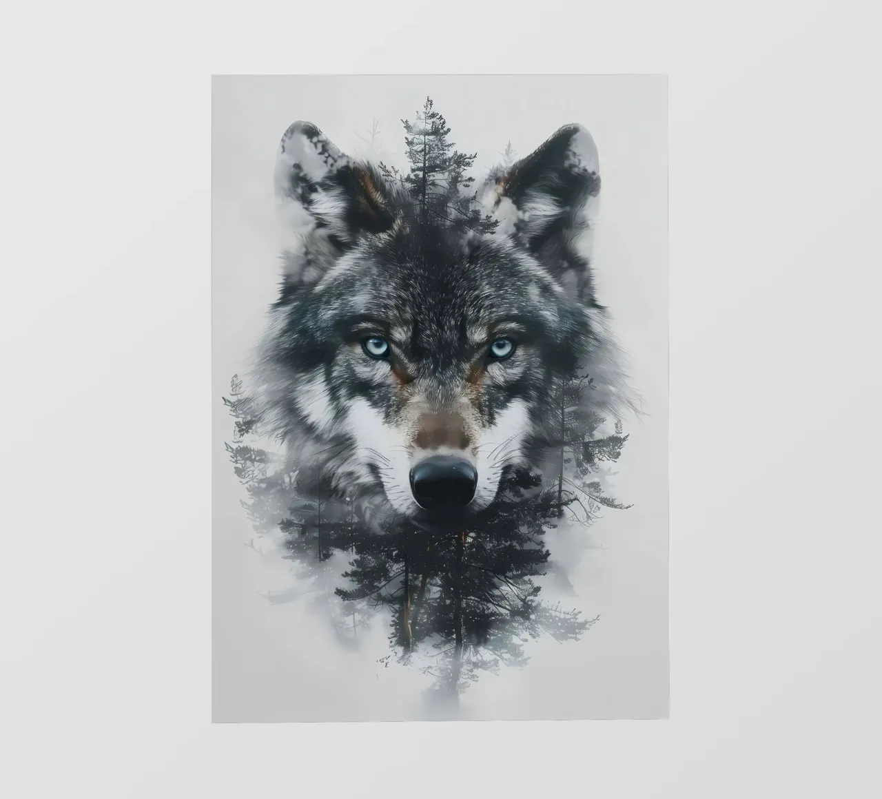 Wolf Dier fotobehang van Pierre Walton