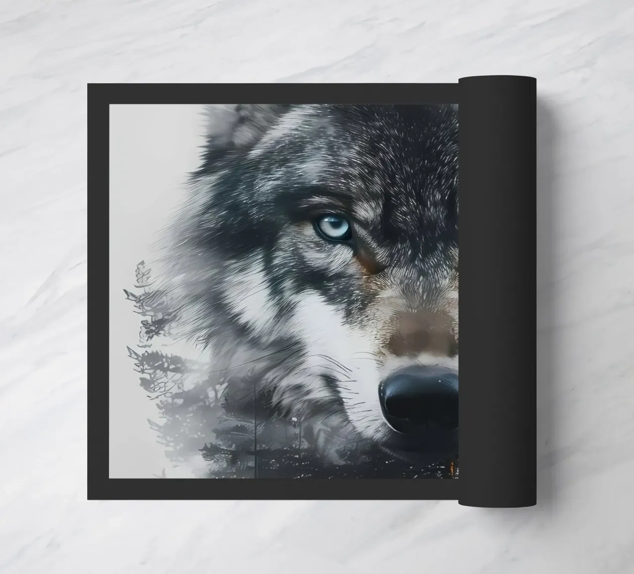 Wolf Animal doormat by Pierre Walton