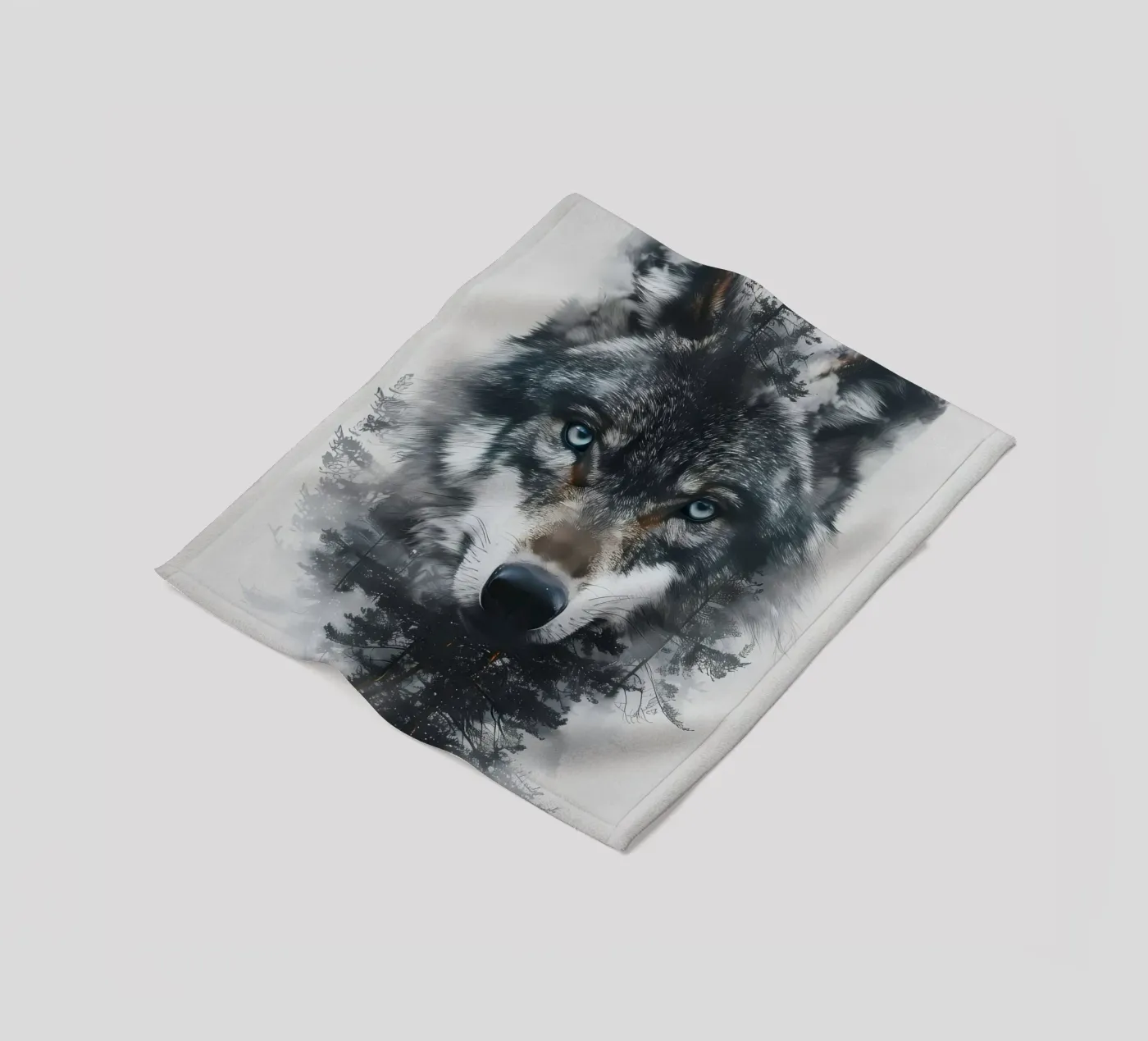 Wolf Tier Fleecedecke von Pierre Walton