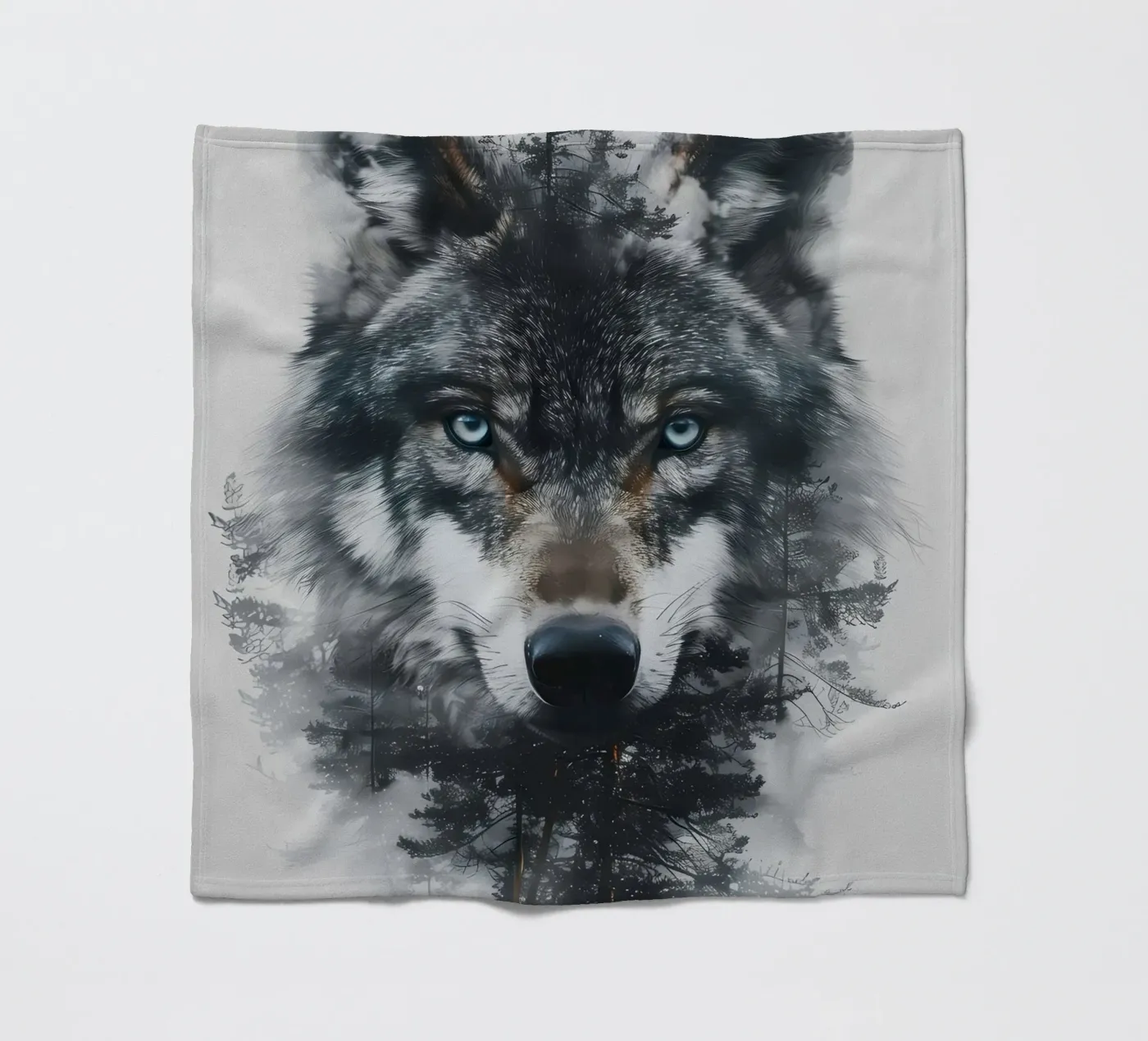 Wolf Tier Fleecedecke von Pierre Walton