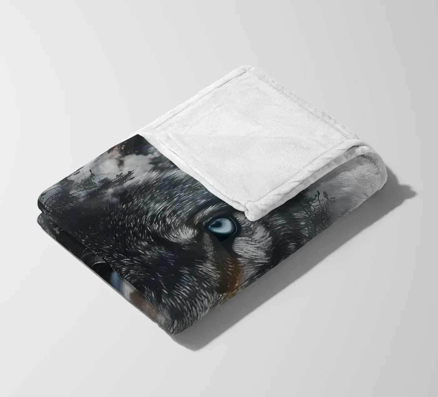 Wolf Tier Fleecedecke von Pierre Walton