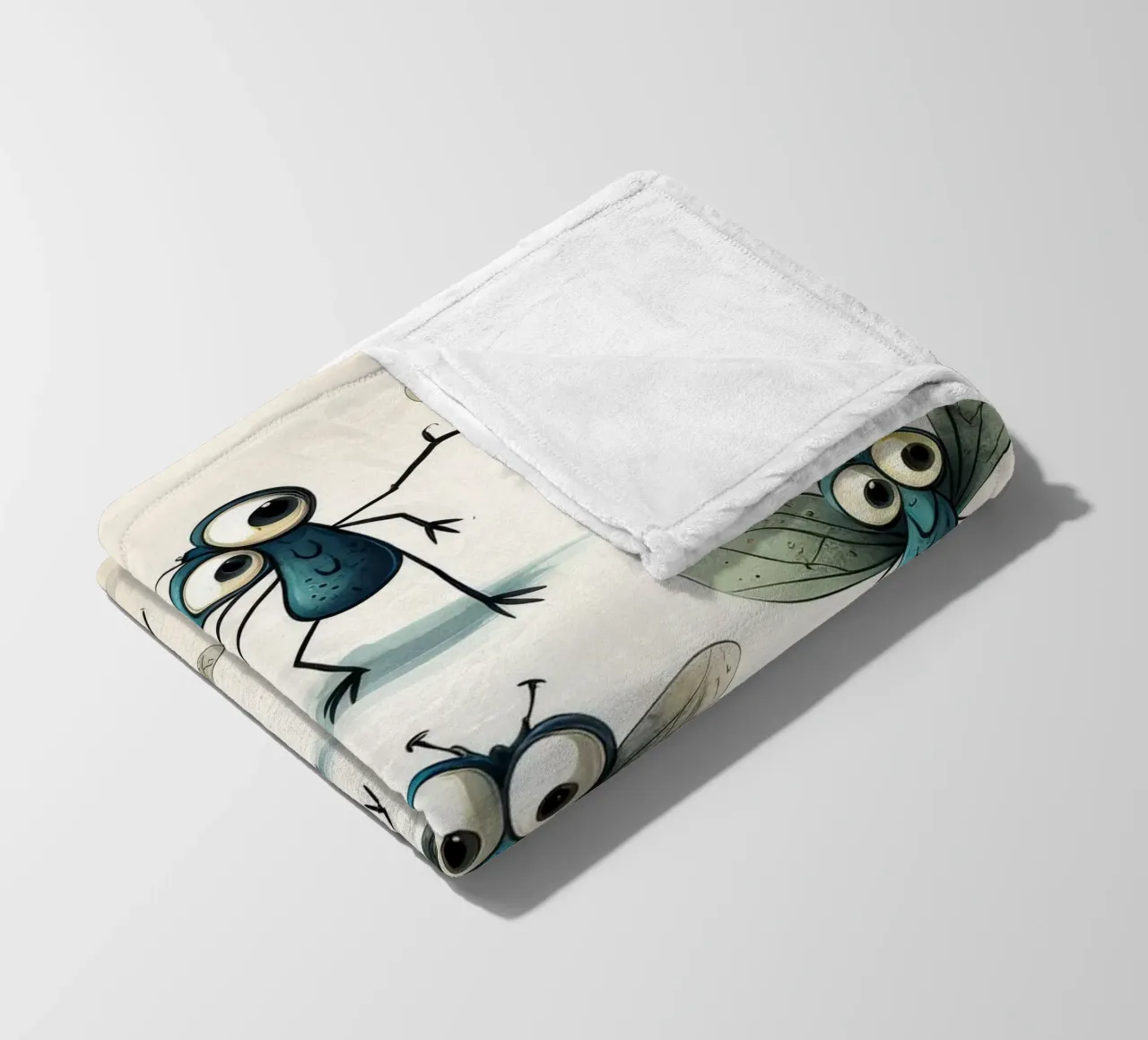 Gang di libellule retrò coperta in pile da Funny Animals