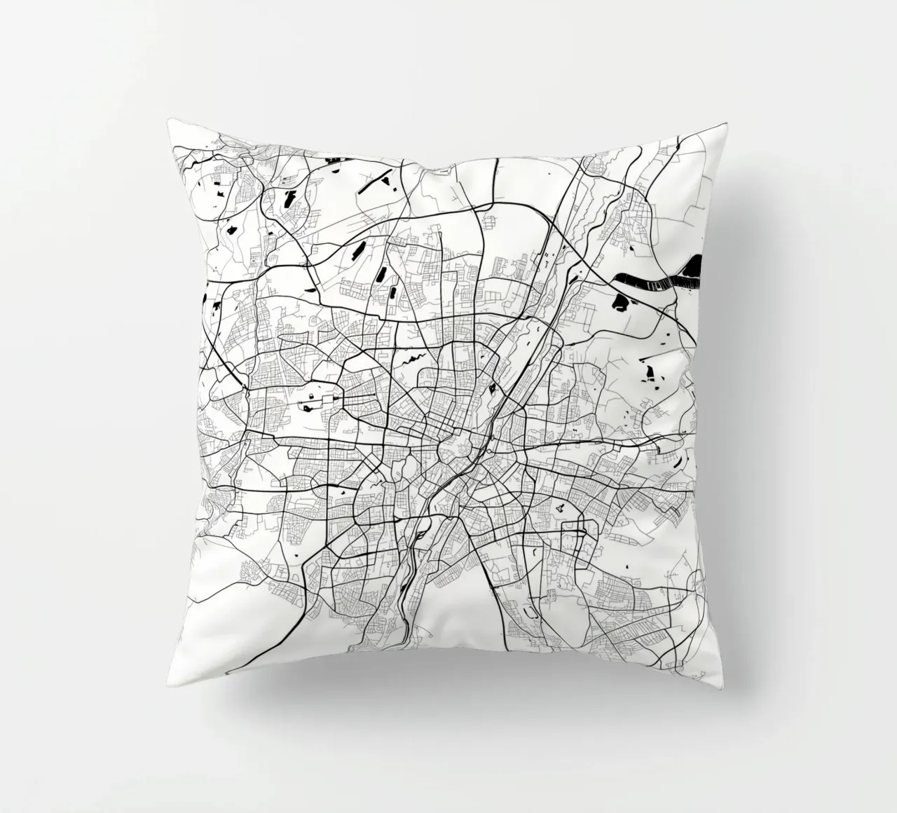 Munchen Germany decorative cushion by Christopher Adams