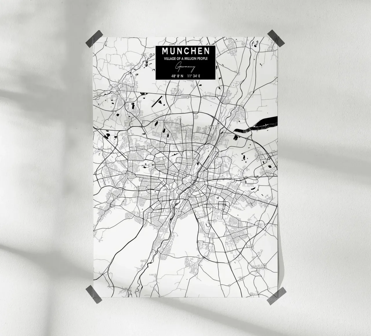 Munchen Germania poster da Christopher Adams