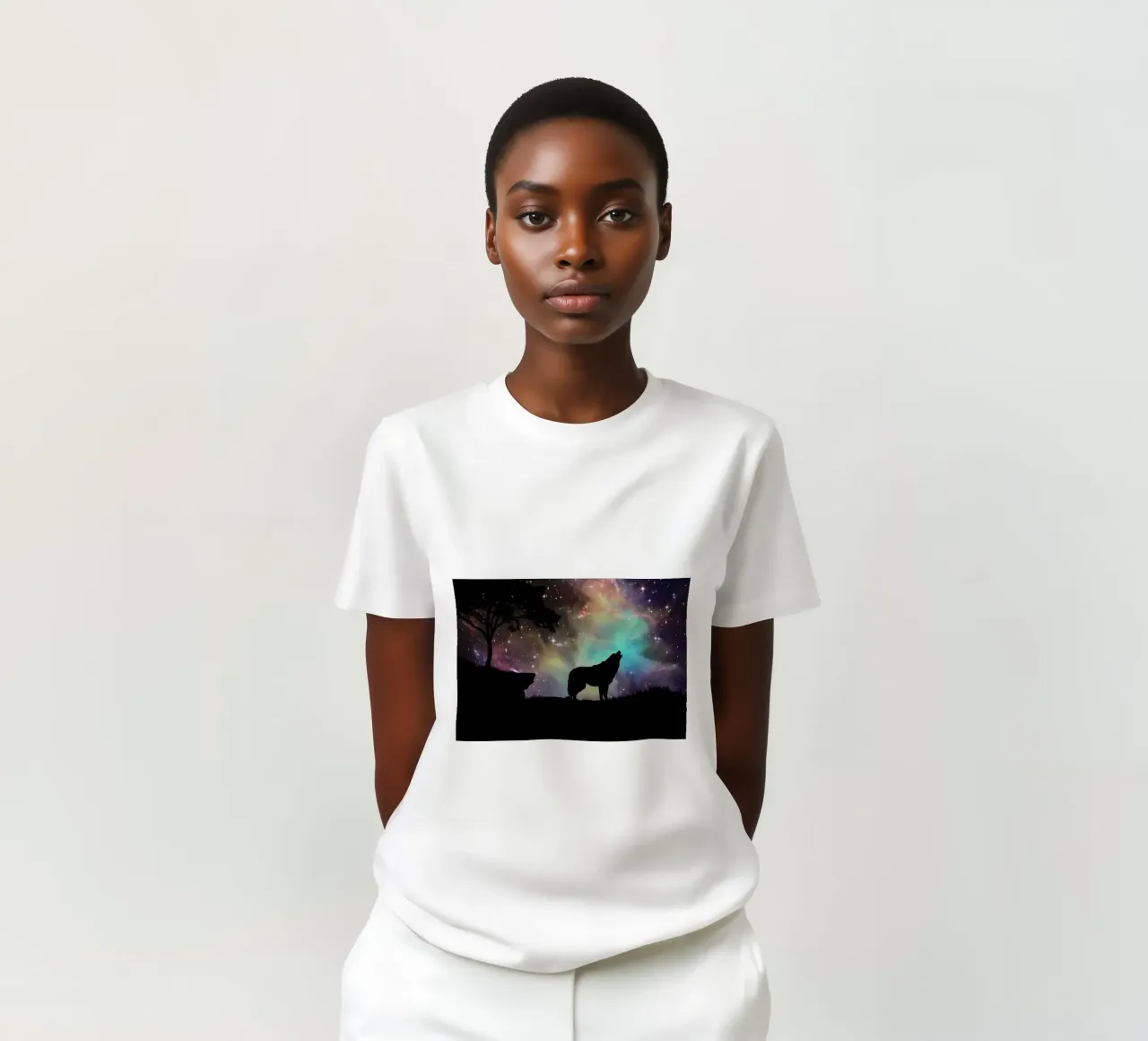 Animale lupo t-shirt da Pierre Walton