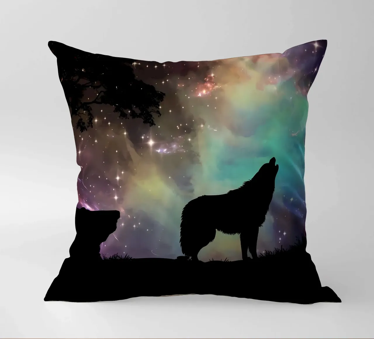 Animale lupo cuscino da Pierre Walton