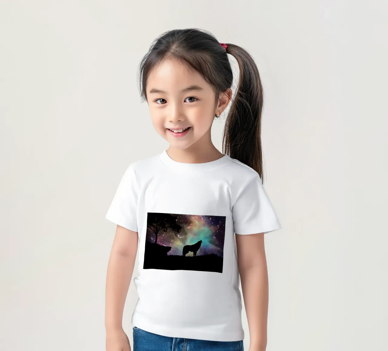 Wolf Animal kids t-shirt by Pierre Walton