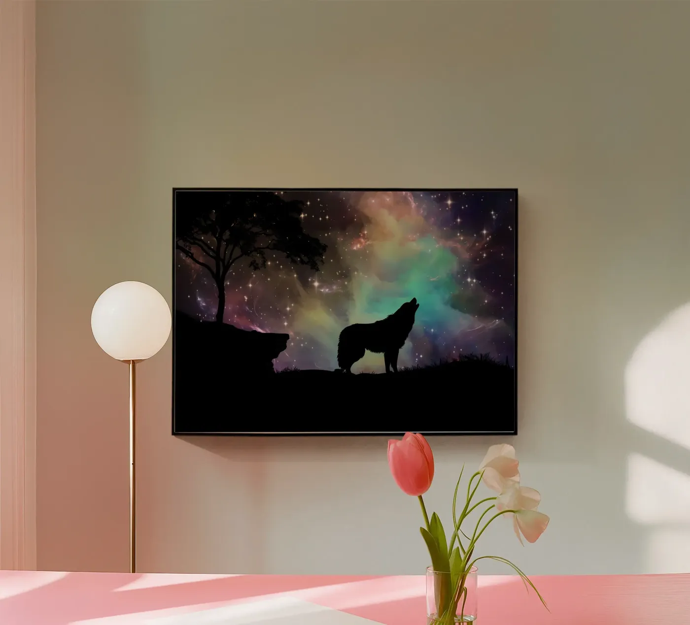 Animale lupo plexiglass da Pierre Walton