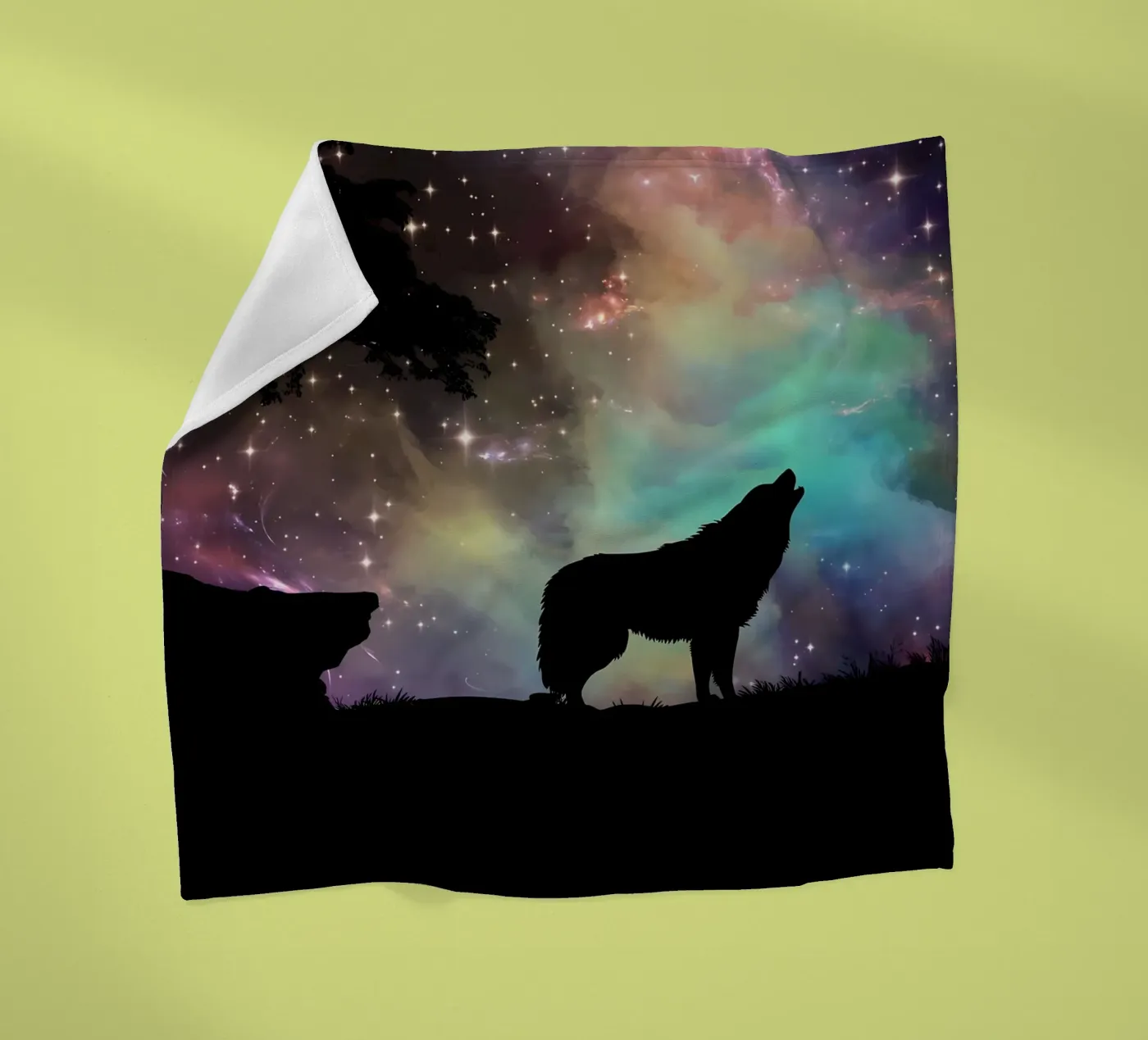 Wolf Animal fleecedeken van Pierre Walton