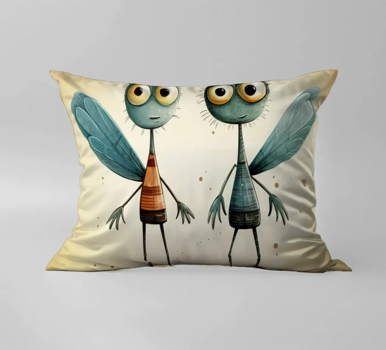 Duo di libellule retrò cuscino da Funny Animals