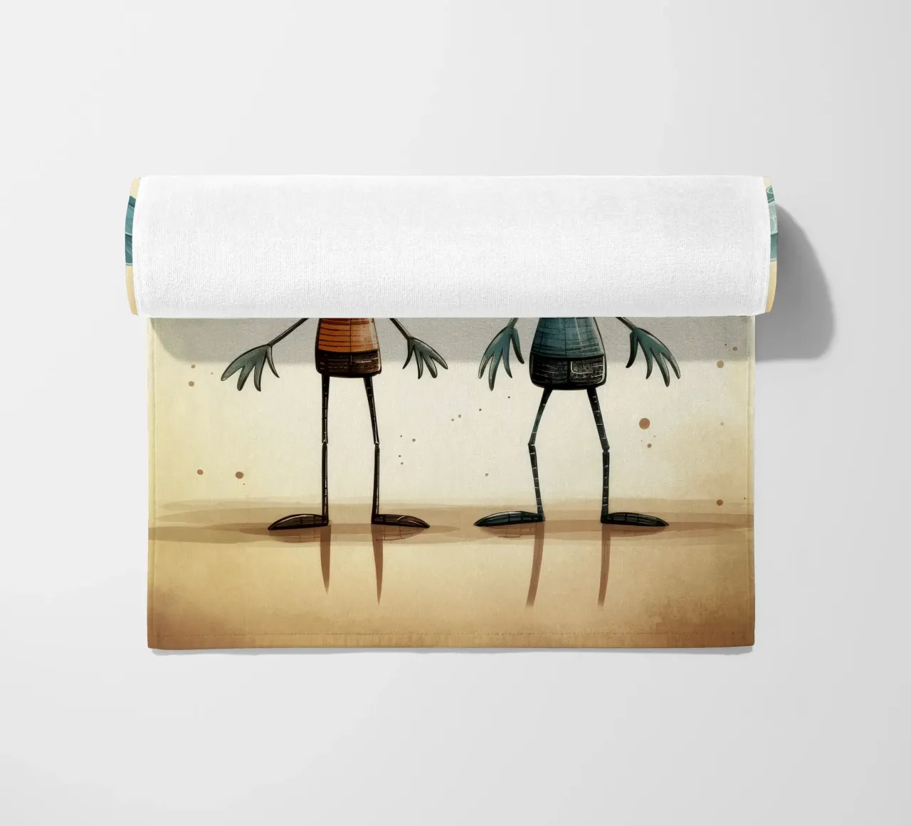 Duo di libellule retrò telo mare da Funny Animals
