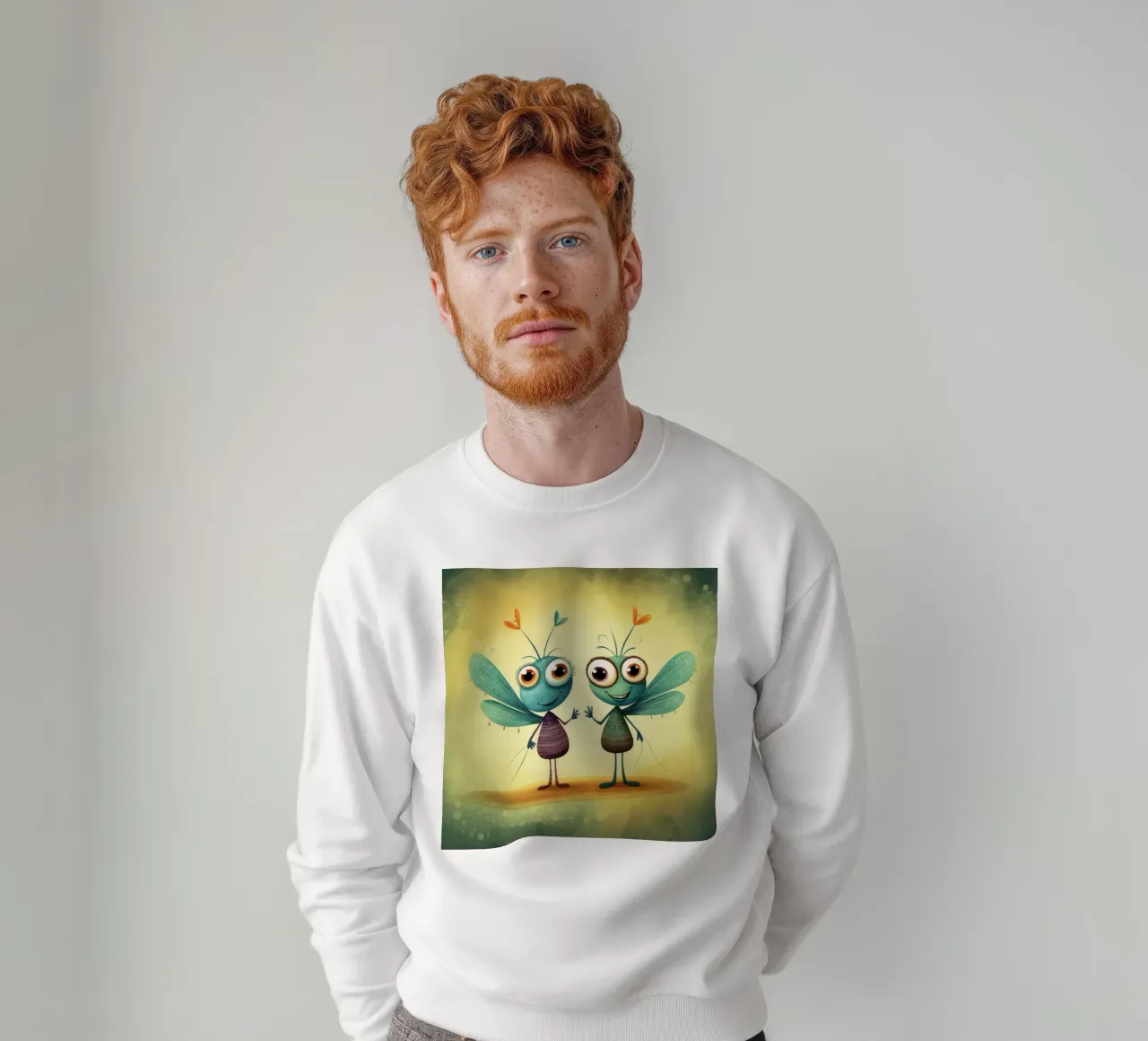 Retro Libelle Duo sweatshirt van Funny Animals