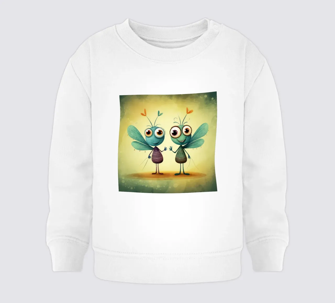 Duo di libellule retrò felpa neonato da Funny Animals