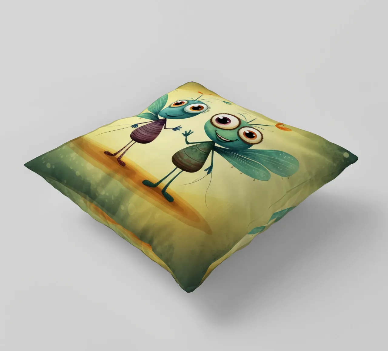 Duo di libellule retrò cuscino da Funny Animals