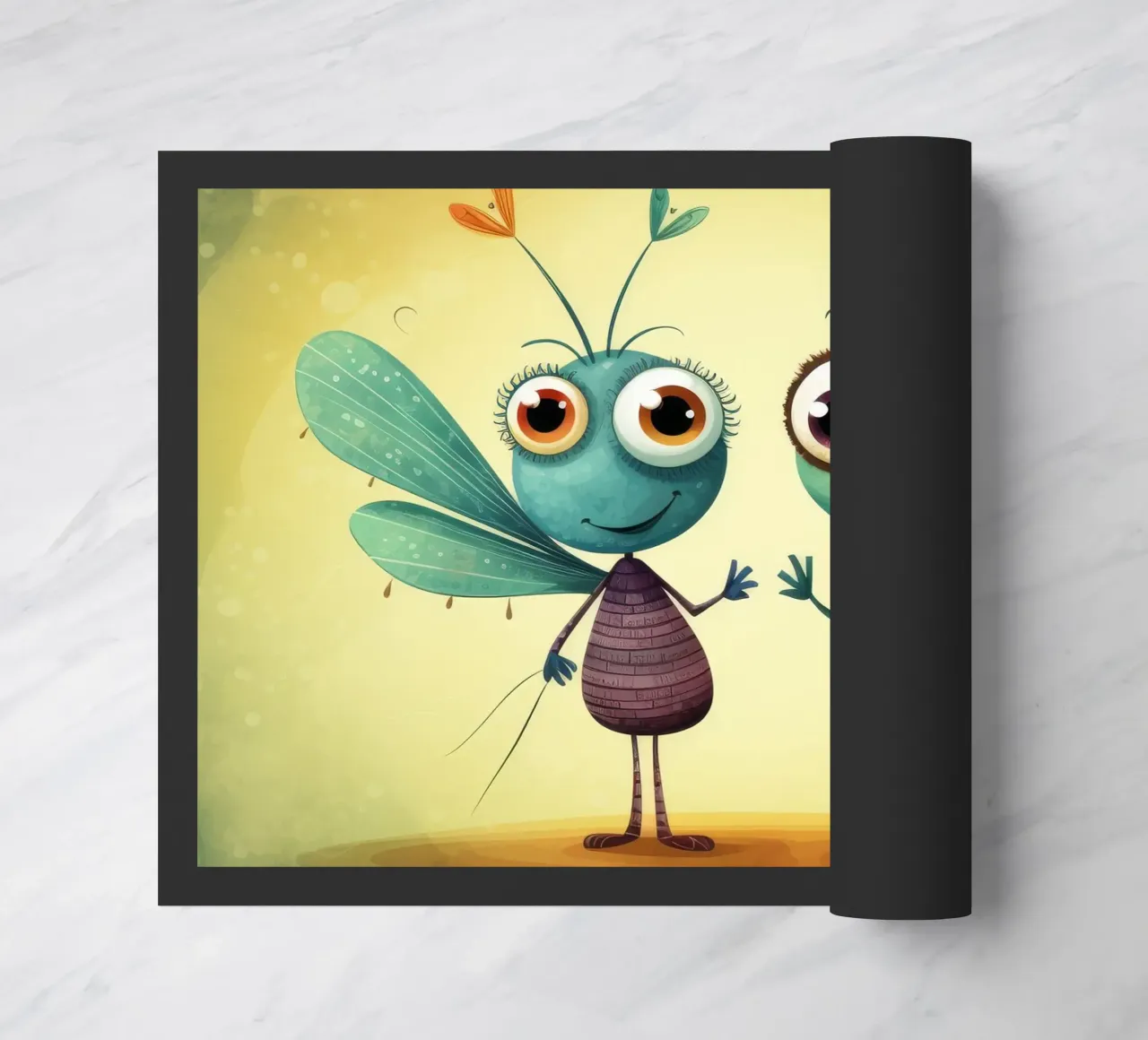 Duo di libellule retrò zerbino da Funny Animals