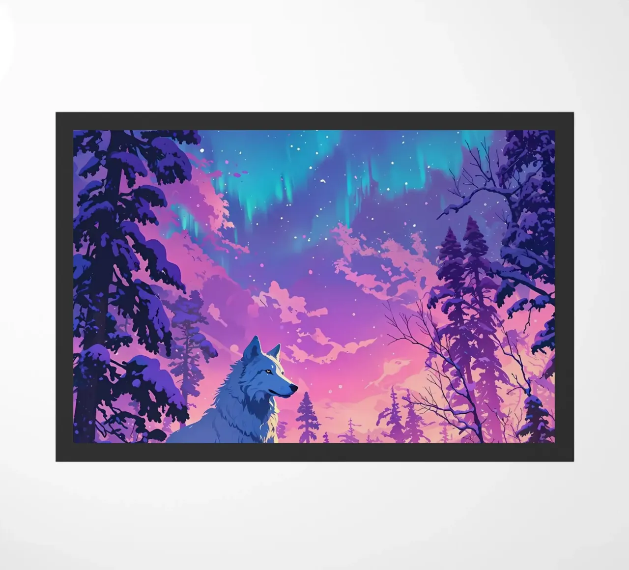 Wolf Dier deurmat van Pierre Walton