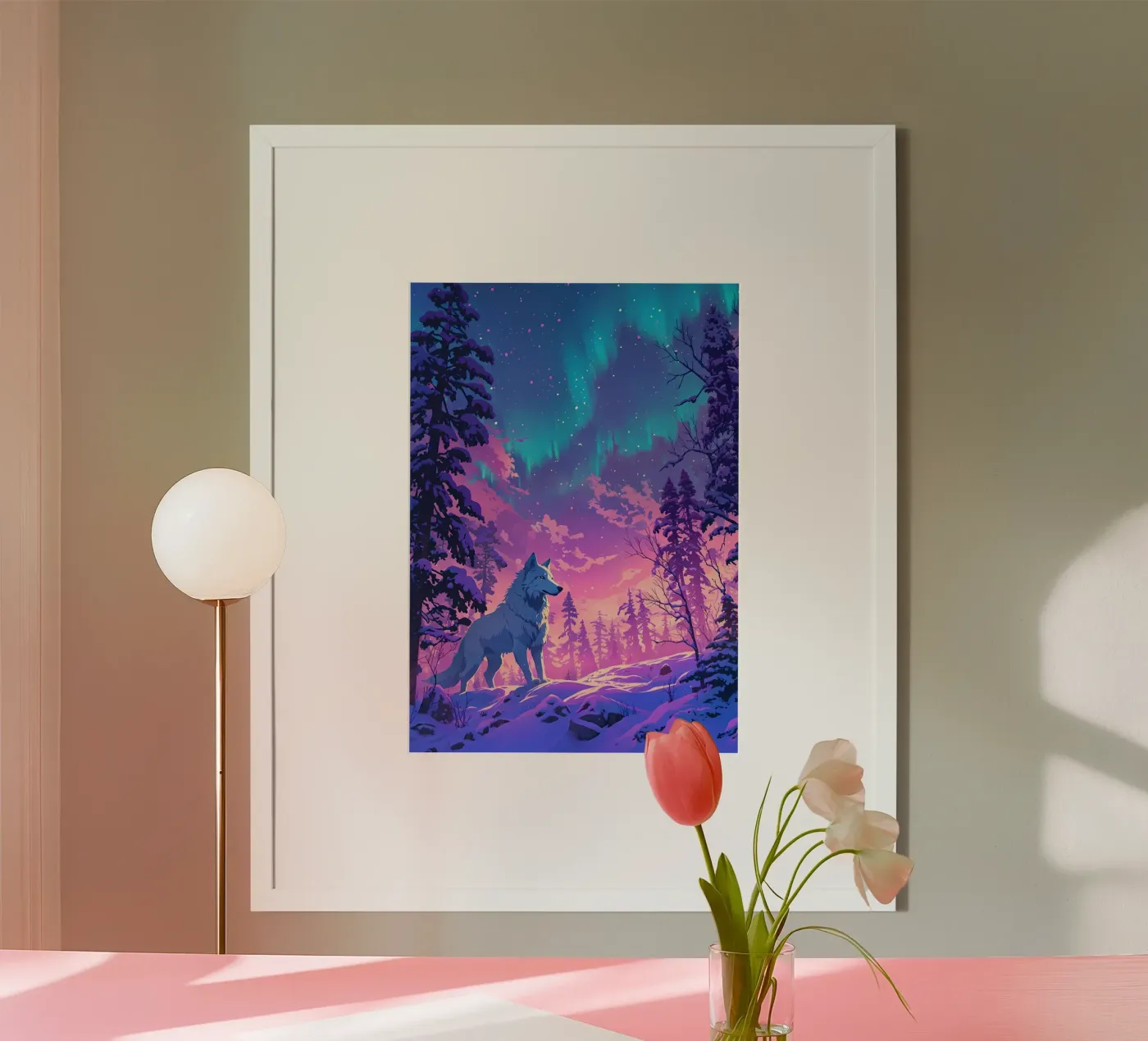 Animale lupo poster da Pierre Walton