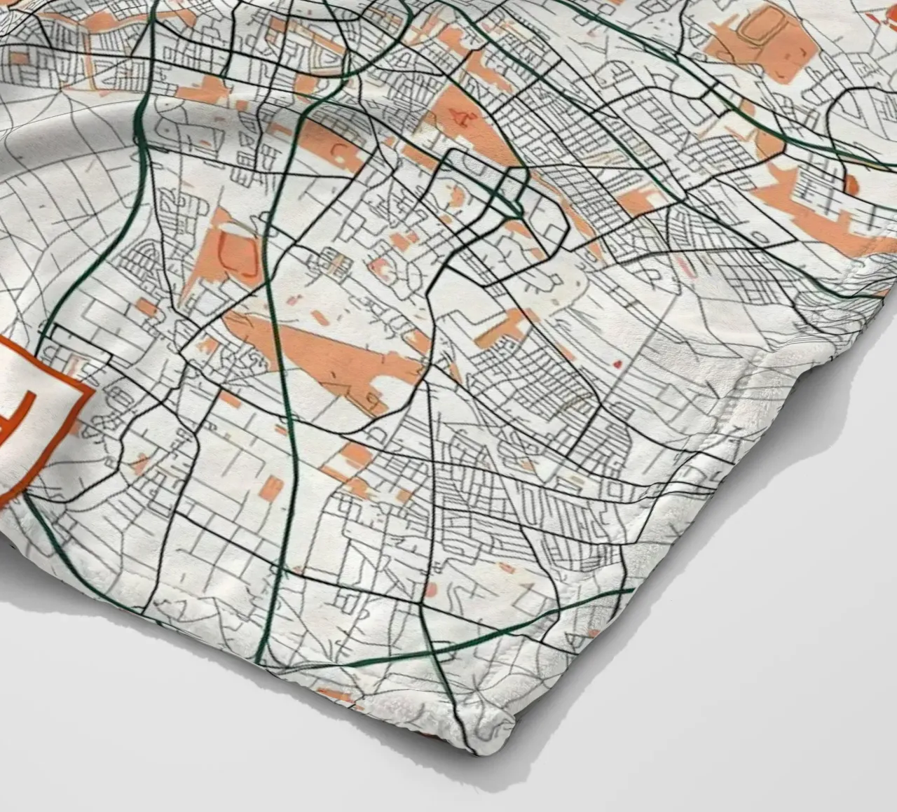 Monaco di Baviera Mappa della città Bohemien coperta in pile da Christopher Adams