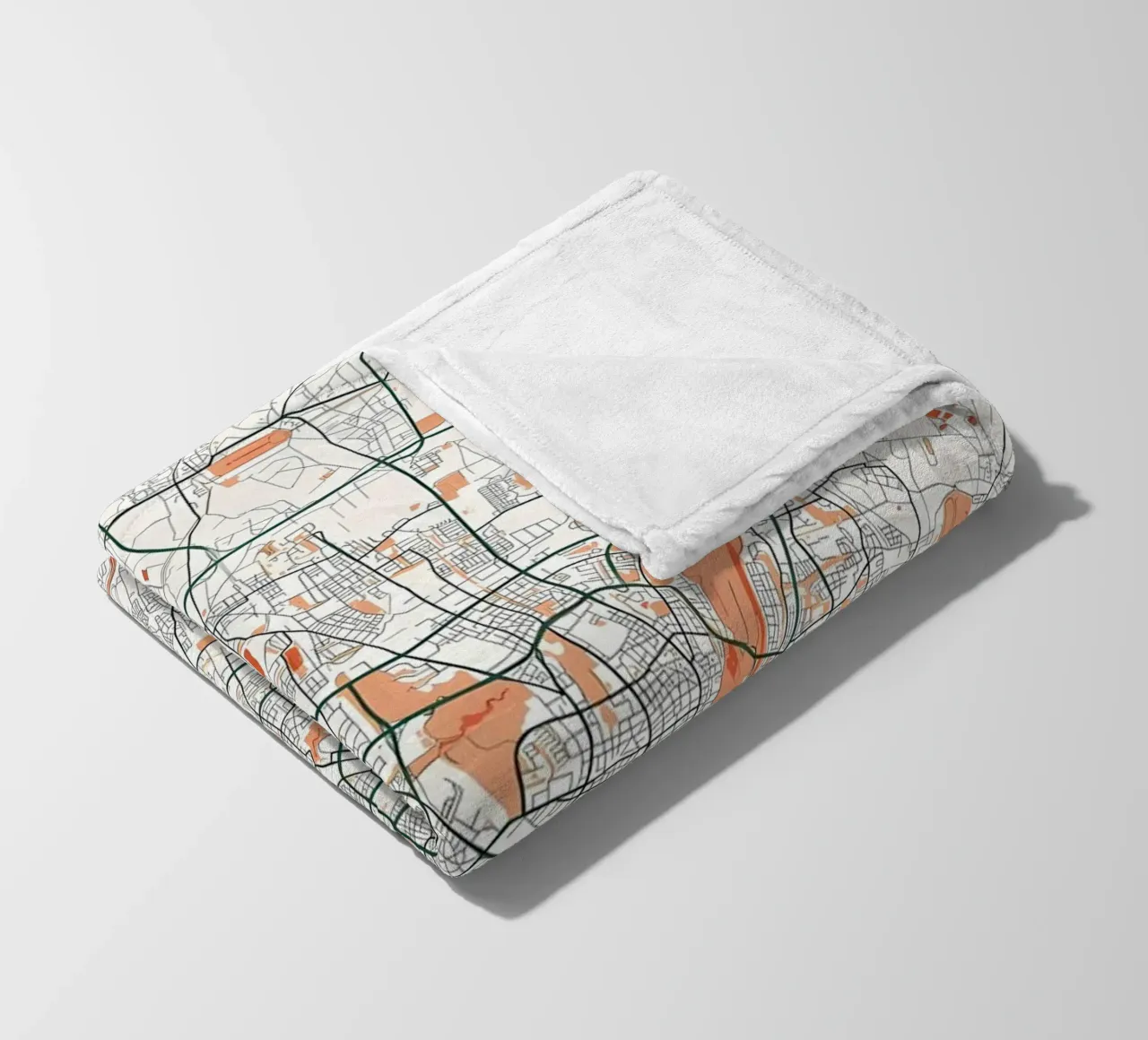 Monaco di Baviera Mappa della città Bohemien coperta in pile da Christopher Adams