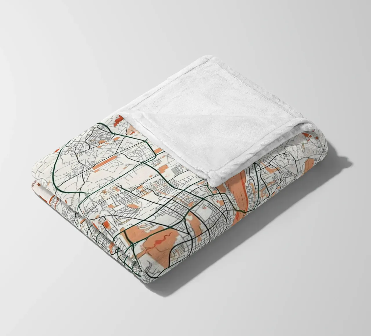 Monaco di Baviera Mappa della città Bohemien coperta in pile da Christopher Adams