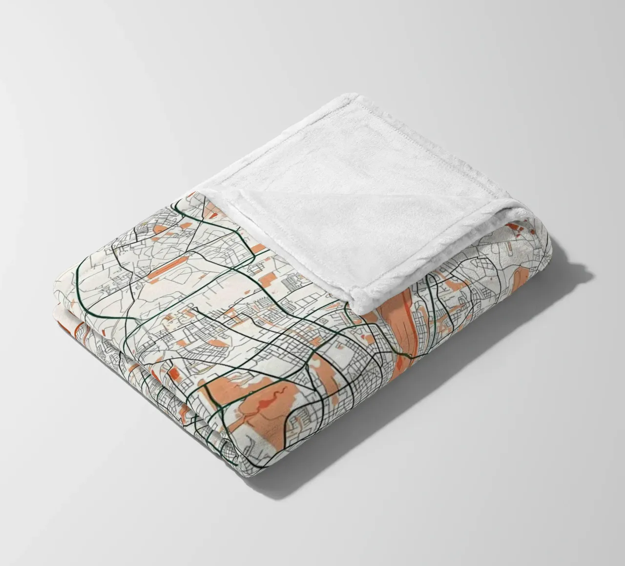Monaco di Baviera Mappa della città Bohemien coperta in pile da Christopher Adams
