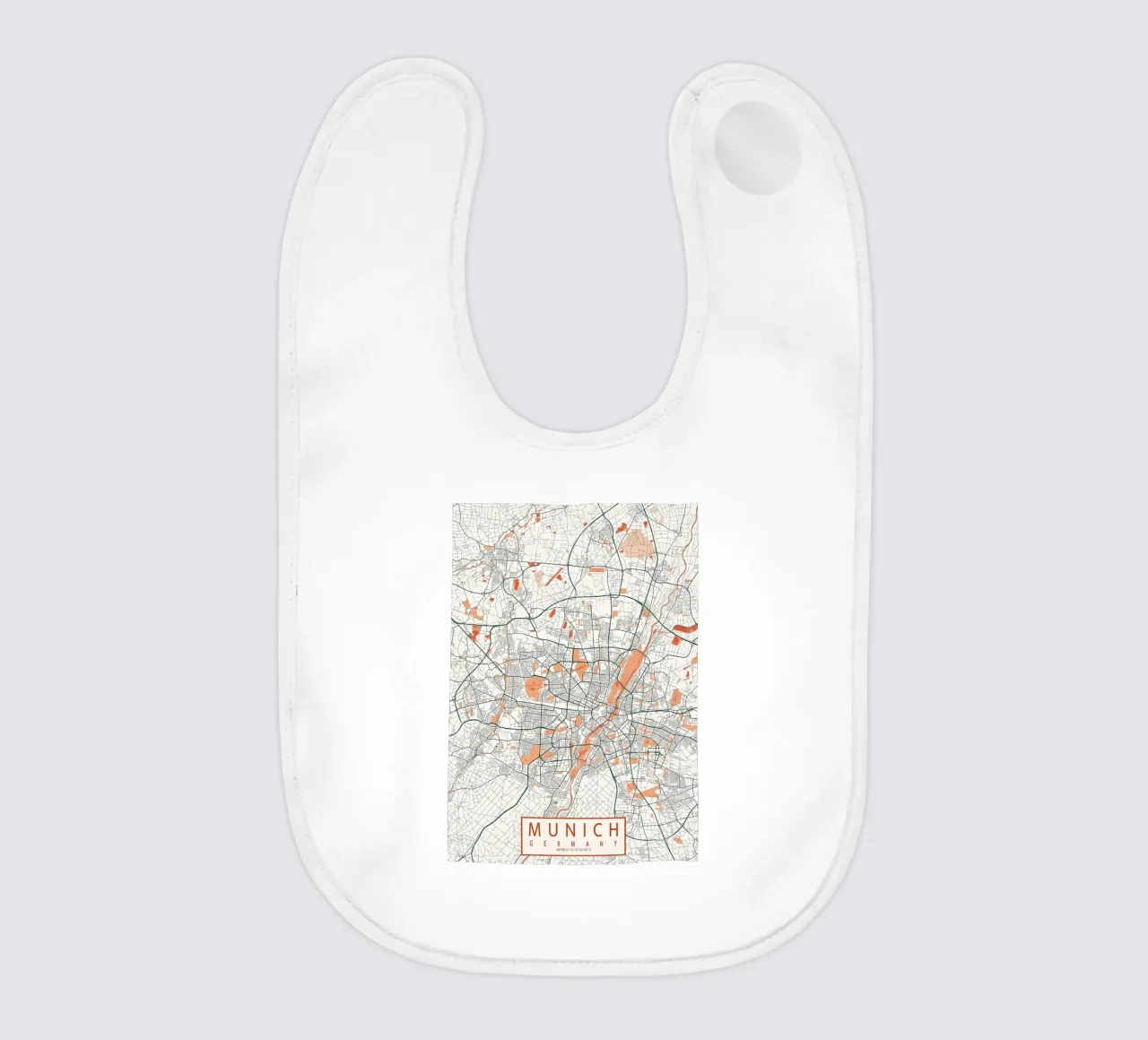 Monaco di Baviera Mappa della città Bohemien bavaglino da Christopher Adams