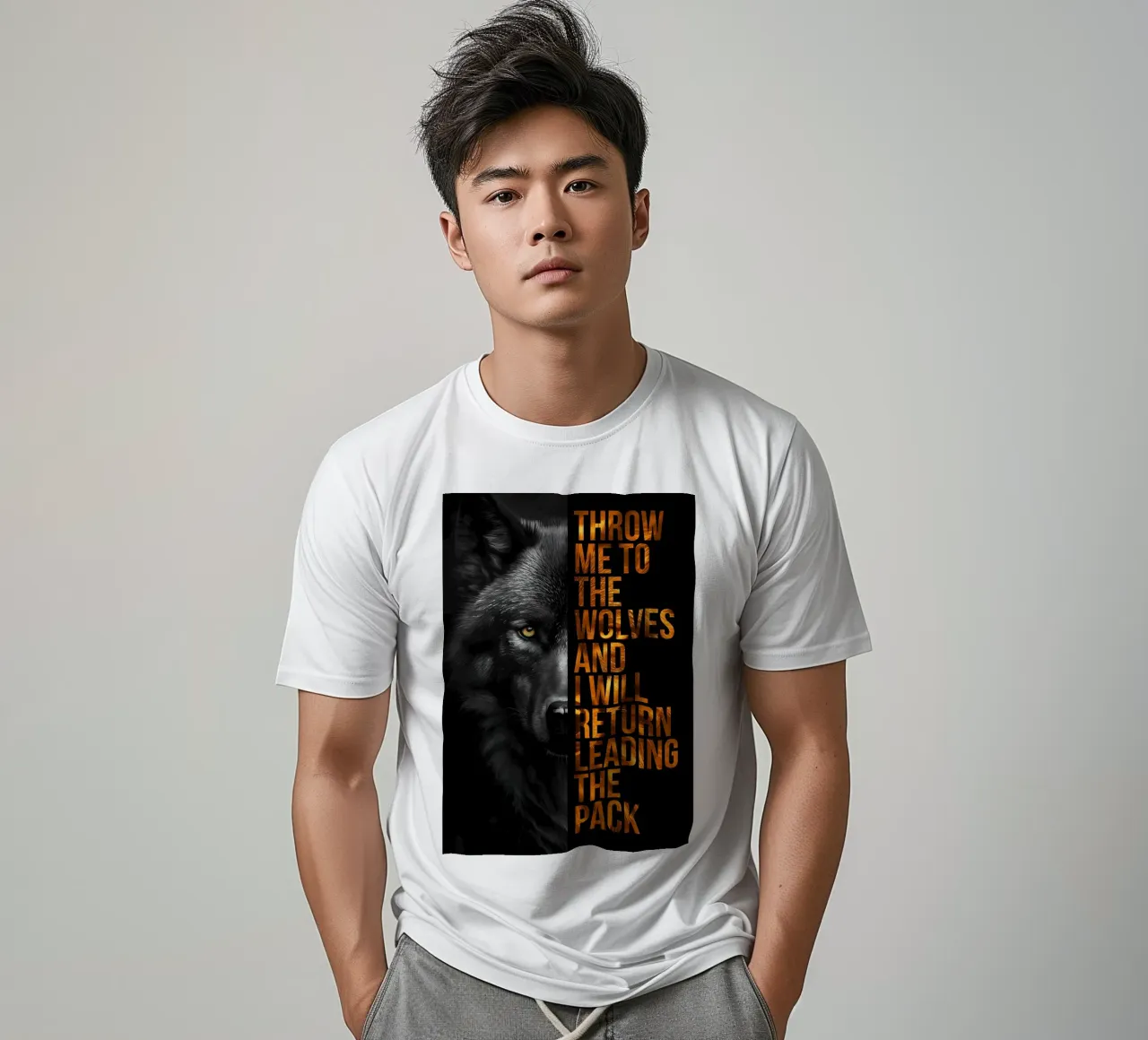 Animale lupo t-shirt da Pierre Walton