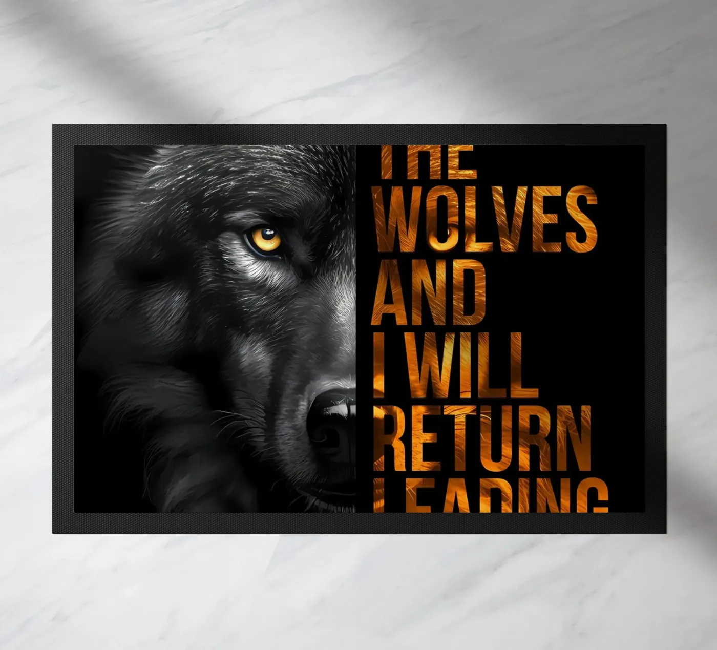 Wolf Tier Fußmatte von Pierre Walton