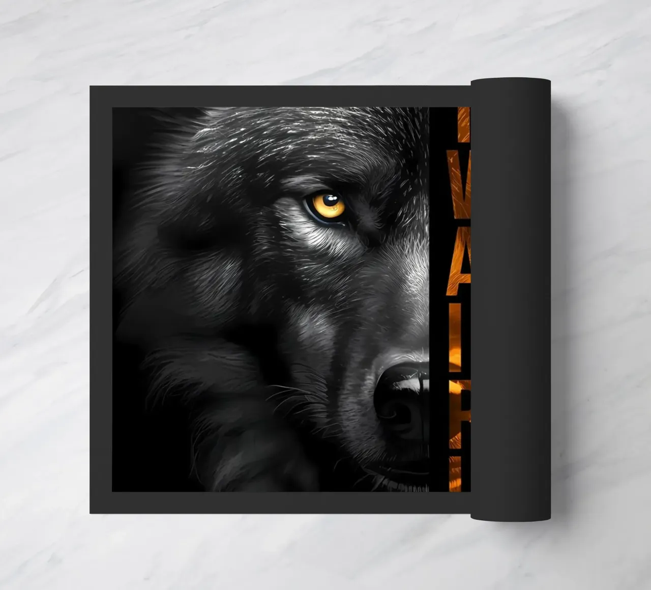 Wolf Dier deurmat van Pierre Walton