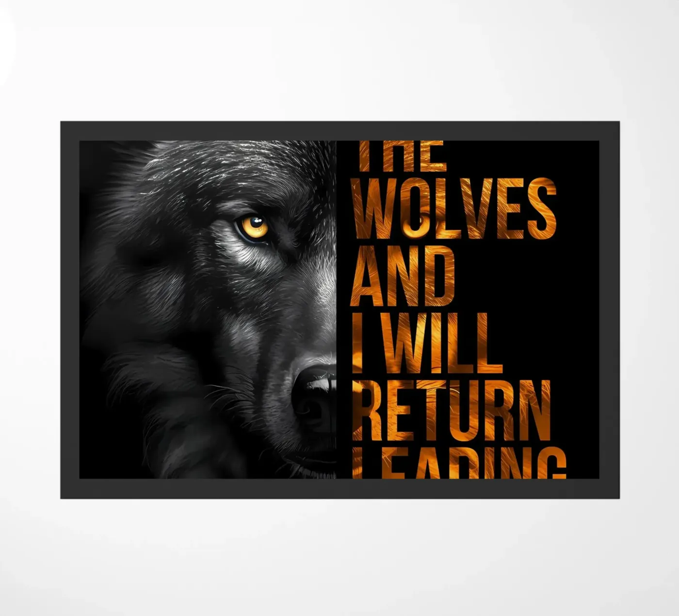 Wolf Tier Fußmatte von Pierre Walton