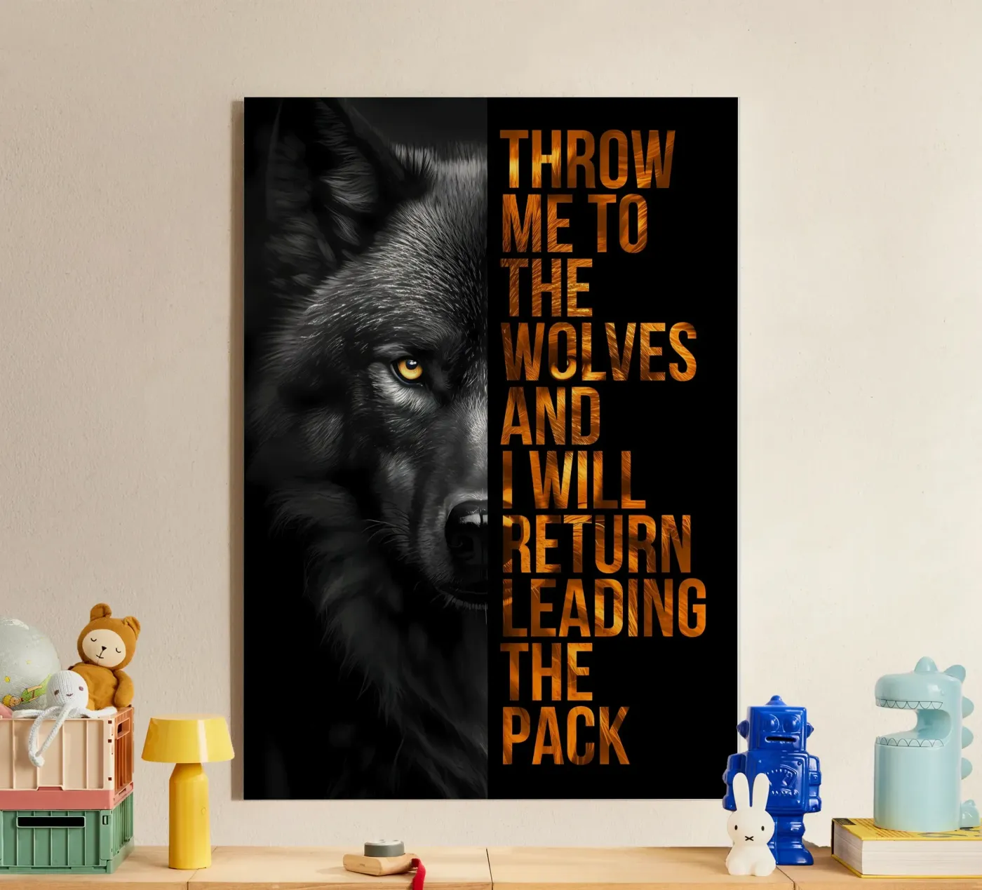 Animale lupo plexiglass da Pierre Walton