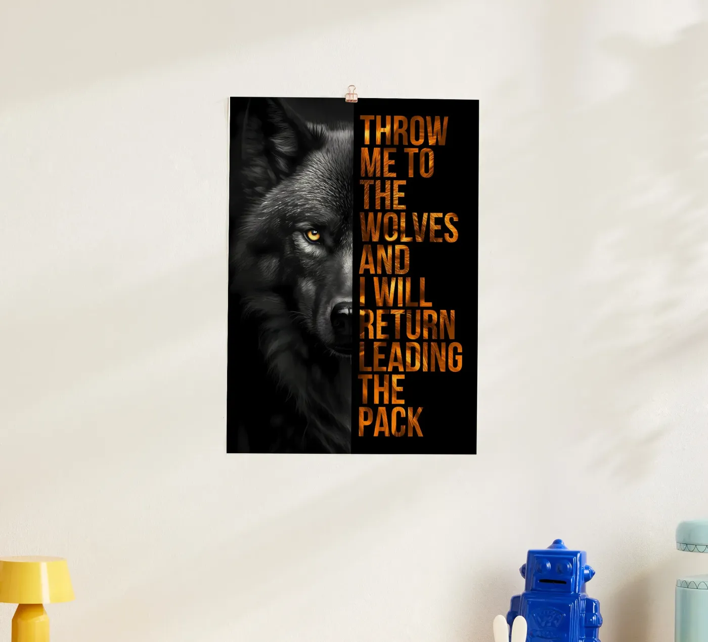 Wolf Animal poster van Pierre Walton