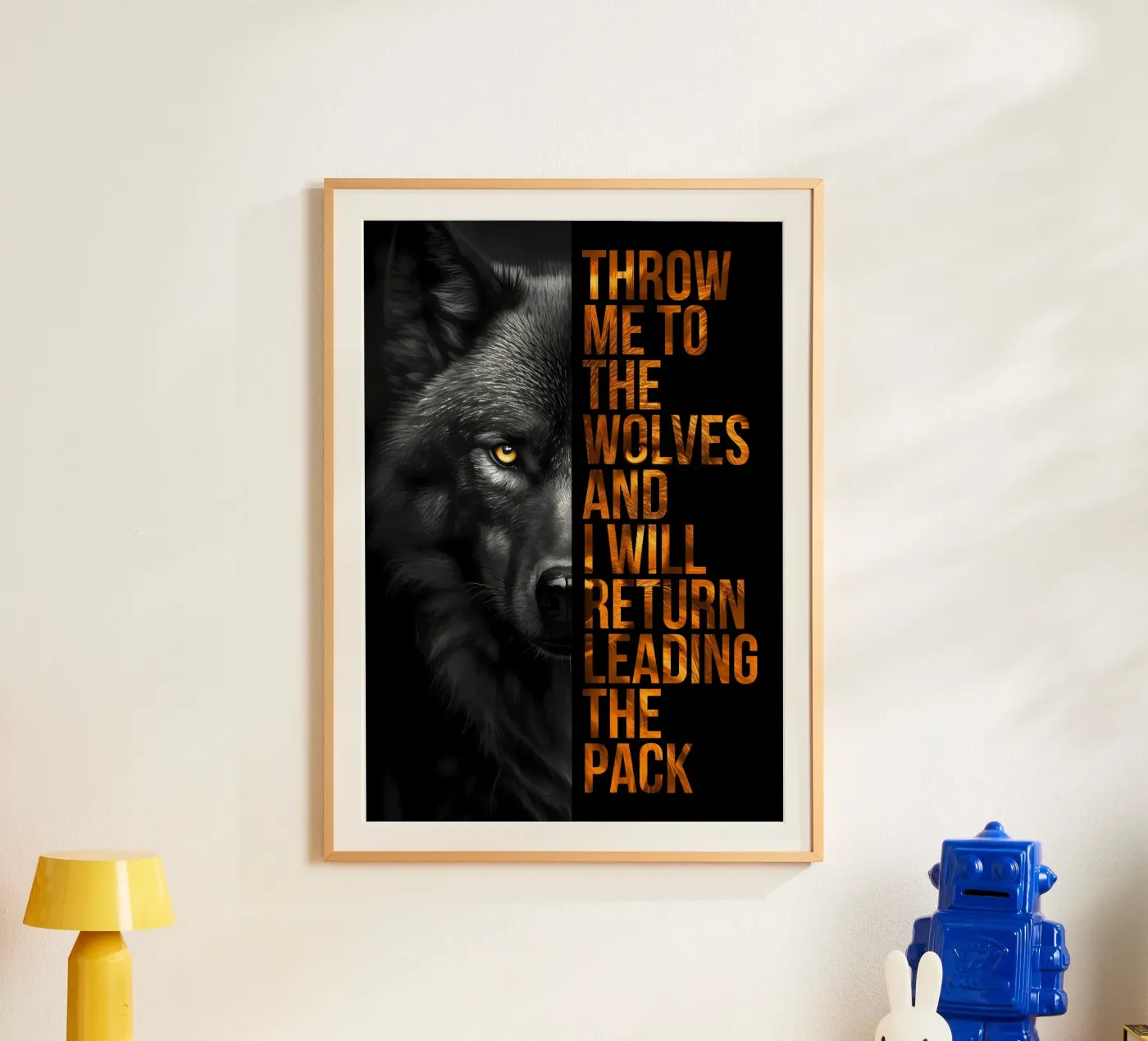 Wolf Animal poster van Pierre Walton