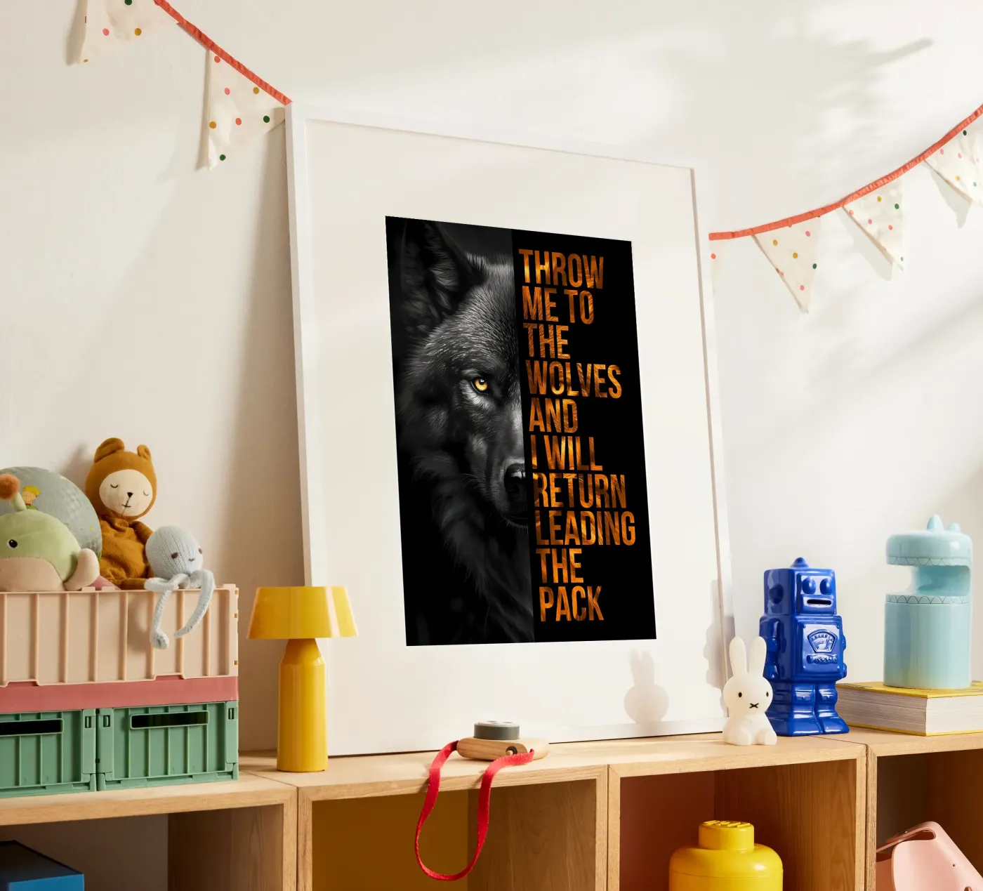 Wolf Animal poster van Pierre Walton