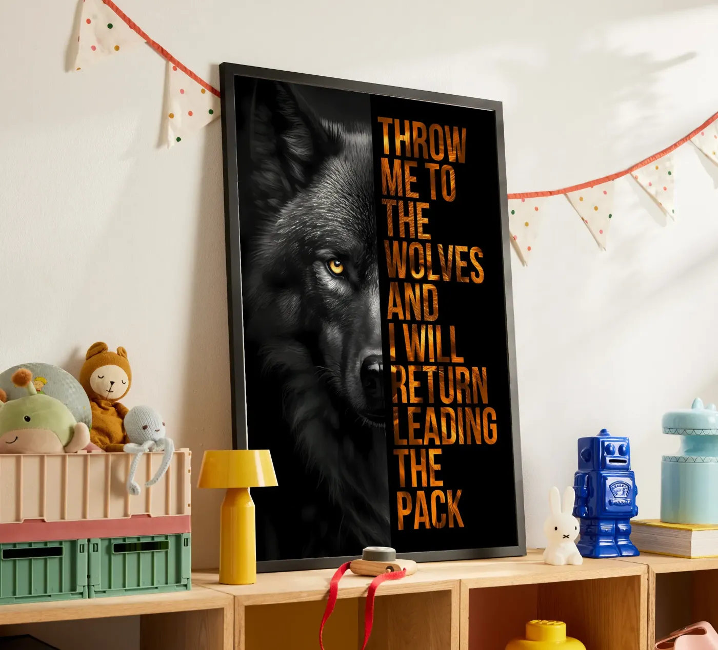 Wolf Animal poster van Pierre Walton