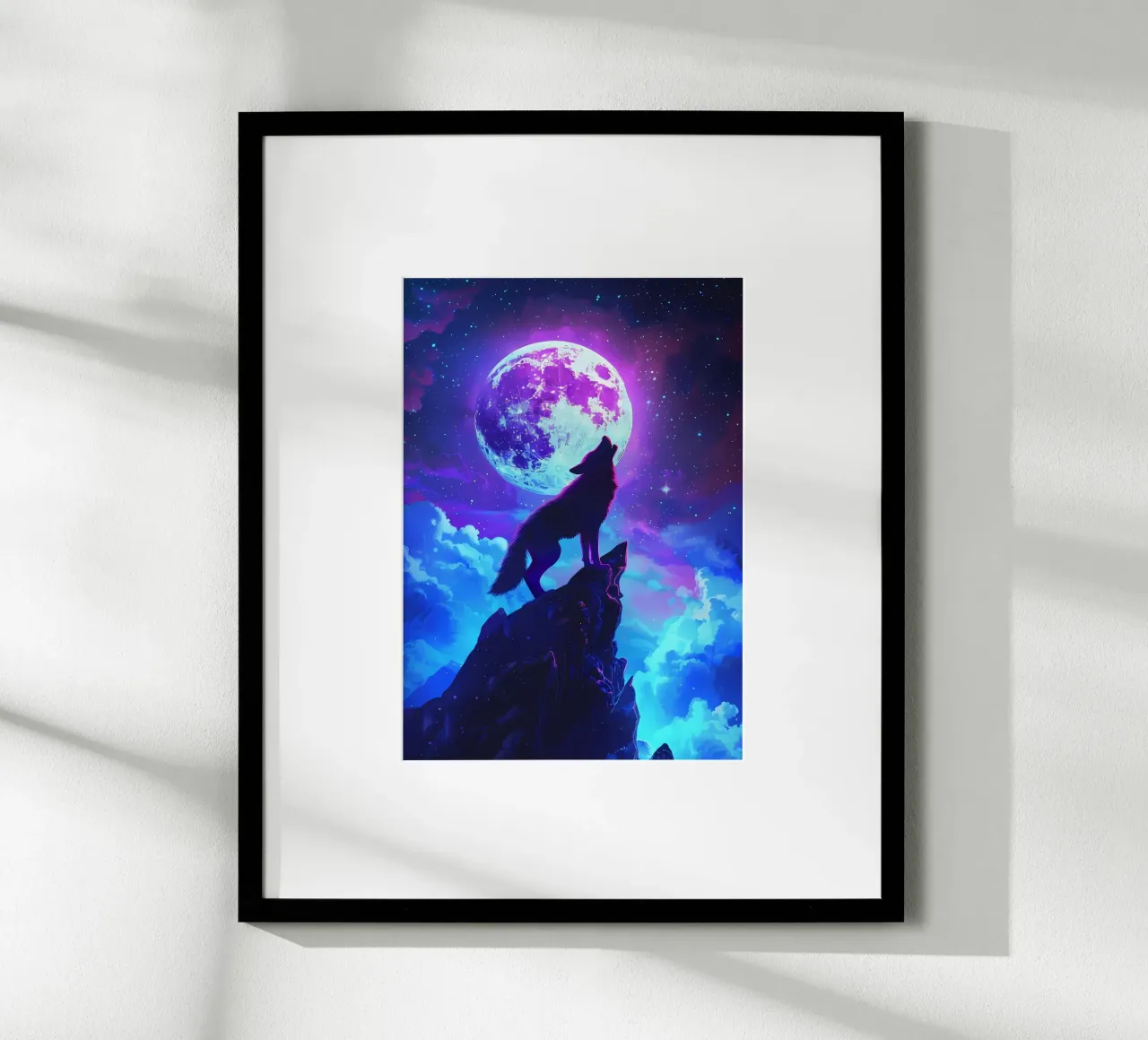 Wolf Dier poster van Pierre Walton