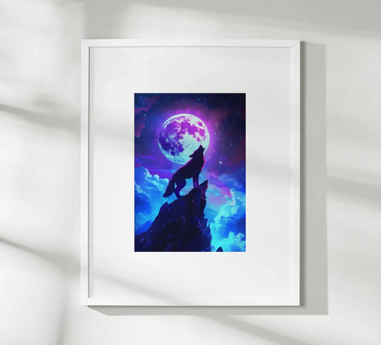 Wolf Dier poster van Pierre Walton