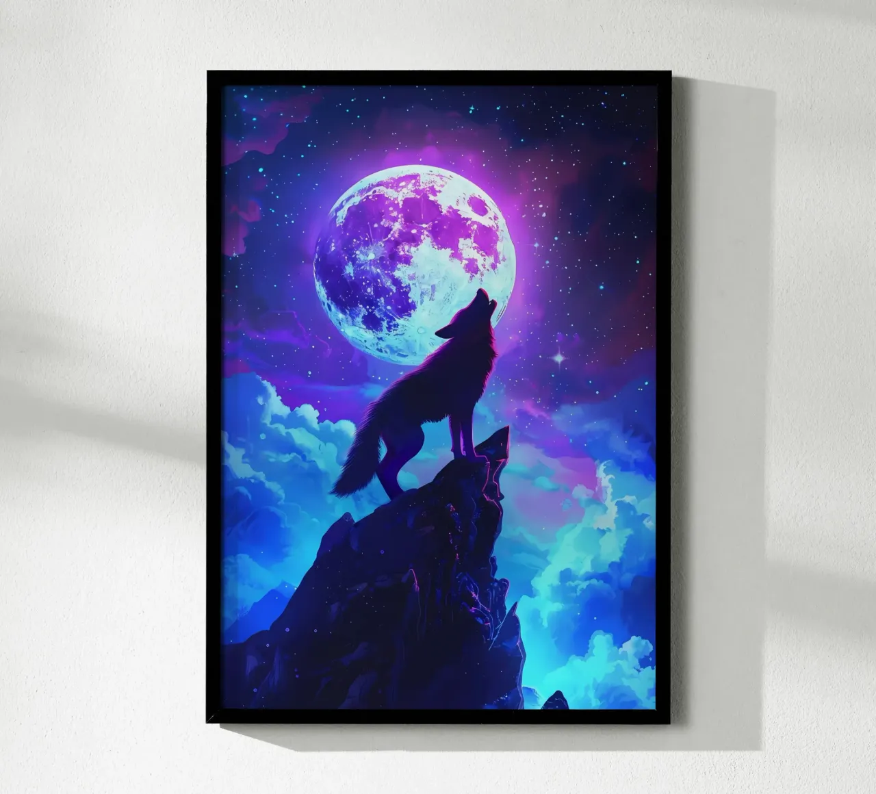 Wolf Dier poster van Pierre Walton