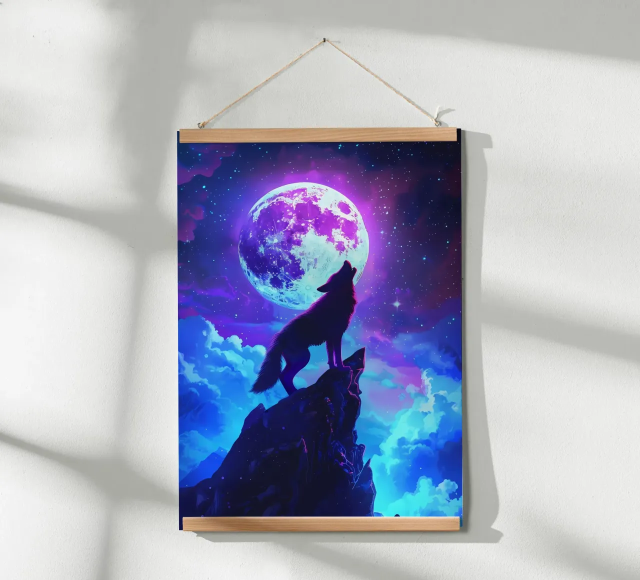 Wolf Dier poster van Pierre Walton