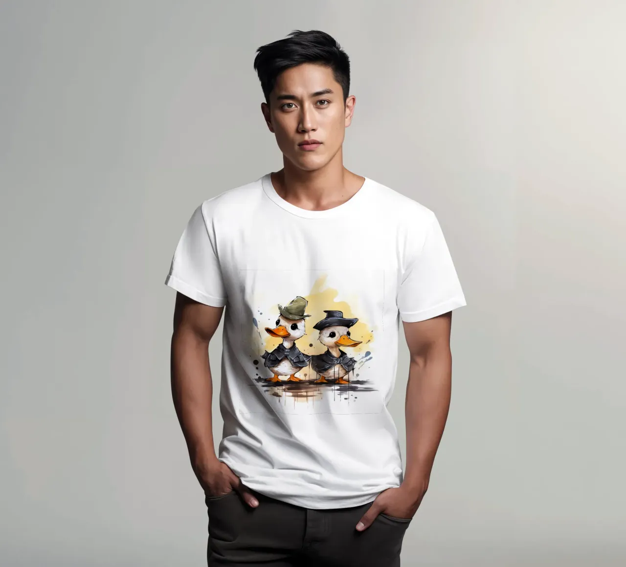 Retro Duck Duo t-shirt da Funny Animals