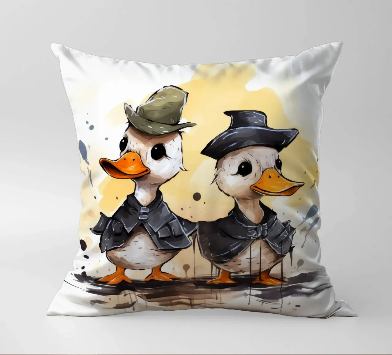 Retro Duck Duo cuscino da Funny Animals